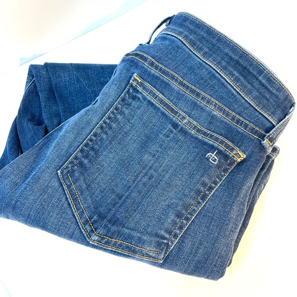 Rag & Bone Cate Mid-Rise Stretch Ankle Jean in Cuff 28 - Picture 6 of 6